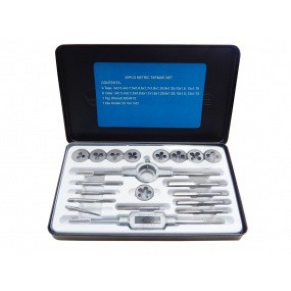 Forsage Набор метчиков и плашек 20пр. (метрич.) в метал.кейсе F-M020-1