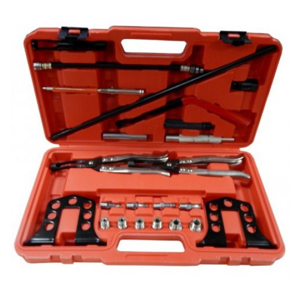 Forsage  Рассухариватель клапанов в комплекте со щипцами для маслосъемных колпачков, 25пр. в кейсе F-04A2079