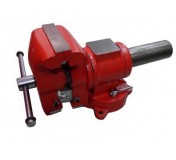 F-MV6540204 Forsage Тиски стальные поворотные в двух плоскостях  с наковальней + захват для труб 4" - 100мм