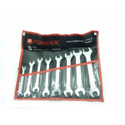Набор ключей рожковых Forsage F-5082P 8 предметов на полотне