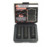 Forsage F-4032TH 1/2" набор головок ударных тонкостенных 3пр. 6-гр(17,19,21мм) в кейсе