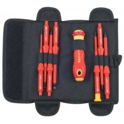 Набор отвертка со сменными вставками 7 в 1 VDE 1000В LICOTA ASD-CVS101K