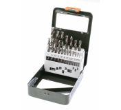 Набор сверл по металлу Р6М5К8, 19 шт (Ø 1,0-10,0 шаг 0,5 мм) ДЕЛО ТЕХНИКИ 211519