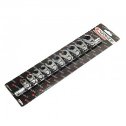 Forsage 51110 Набор ключей разрезных съемных  10 предметов(12гр ) (10-11-12-13-14-15-16-17-18-19мм) на планке 3/8"