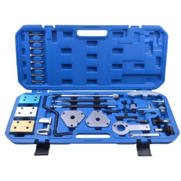 Набор фиксаторов для обслуживания двигателей Fiat 26пр.(1.2, 1.4, 1.6, 1.8 16V; 1.9D/TD, 1.9JTD, 2.4TD/JTD), в кейсе ROCK FORCE RF-934G1 