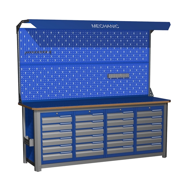 Верстак четырехтумбовый MECHANIC- М20.6666 Э2С