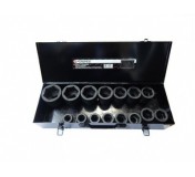 Forsage F-8151MPB 1" Набор головок ударных 15пр. (22,24,27,30,32,33,34,36,38,40,41,46,50,55,60) в метал.кейсе