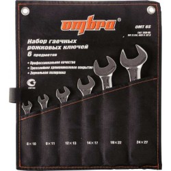 OMBRA OMT6S Набор ключей рожковых 8-27 мм., 6 предметов