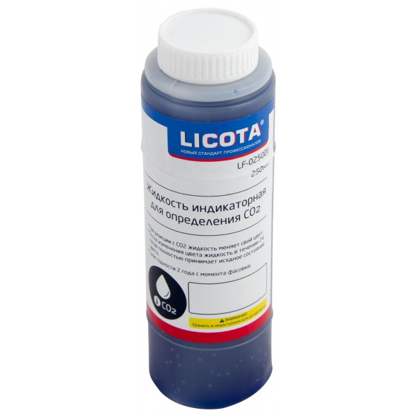 Жидкость индикаторная для определения CO2 250мл LICOTA LF-0250DI