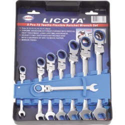 Набор ключей трещоточных гибких 8-19мм LICOTA ARW-12MK12