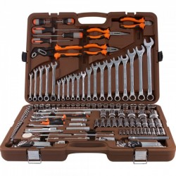 Ombra OMT141S Универсальный набор инструмента 1/2"DR, 3/8"DR и 1/4"DR, 141 предмет