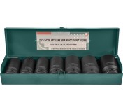 JONNESWAY S03AD6107S Набор ударных торцевых головок глубоких 3/4" 26-38 мм, 7 предметов.