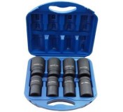 Forsage F-8081MPB 1" Набор головок ударных глубоких 8пр (22,24,27,30,32,36,38,41) в пласт.кейсе 8пр