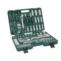 S04H52483S Унив. набор торцевых головок 1/4"DR 4-13 мм и  1/2"DR 8-32 мм, отверток и угловых ключей 1,5-10мм, 83 предмета