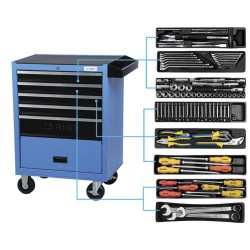 ТЕЛЕЖКА ИНСТРУМЕНТАЛЬНАЯ 90003205G С НАБОРОМ ИНСТРУМЕНТА 119 ПР. AIST 0-902119 