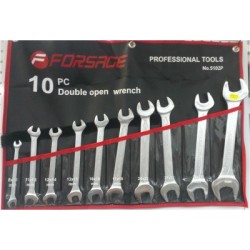 Набор ключей рожковых Forsage F-5102P 10 предметов на полотне