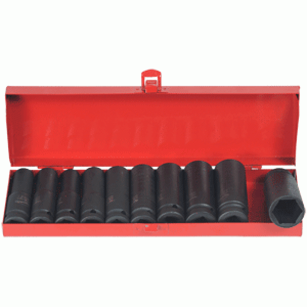 Набор головок торц.10пр.(ударных высоких) 1/2 DR АвтоDело 39810