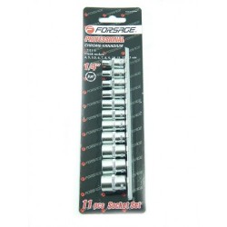 Forsage F-2111-9 Набор головок 11 предметов (12гр.)(4-13мм) 1/4"