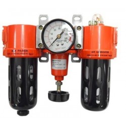 БЛОК ПОДГОТОВКИ ВОЗДУХА (ФИЛЬТР 5МК + РЕГУЛЯТОР + МАСЛОДОБАВИТЕЛЬ) 3/8" (0-10BAR) FORSAGE F-SG-700-38