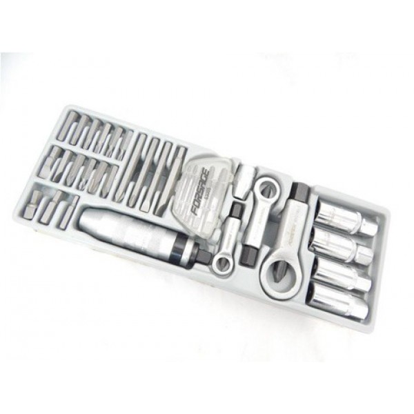 Набор для откручивания поврежденных болтов,гаек и шпилек Forsage T5331(Forsage) 33 предметов в лотке F-T5331