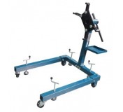 F-T25672 Forsage Кантователь двигателя с полкой для инструмента 570кг (4 колеса, 4 страховочных упора)