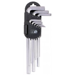 Набор шестигранников угловых длинных дюйм. 9пр. 1/16-3/8" LICOTA HW2M092H2S2