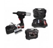 F-03066 Forsage Заклепочник аккумуляторный (18V, 4.0AH, LI-ION, 9000Нм, размеры адаптеров для заклепок-2.4, 3.2, 4.0, 5.0), в кейсе