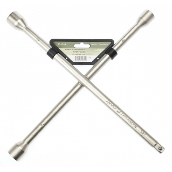 Ключ балонный крестовой 17х19х21х1/2"380 мм ДЕЛО ТЕХНИКИ 531021
