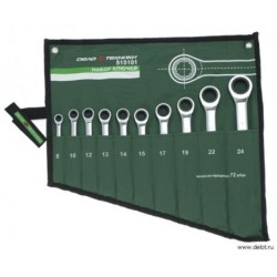 Набор ключей комб.трещоточных 8 шт.ДЕЛО ТЕХНИКИ 515081