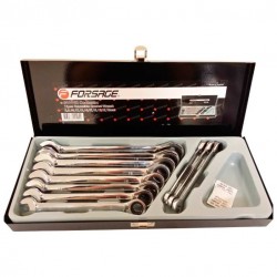Forsage 51111R Набор ключей  комбинированных трещоточных с реверсом 11 предметов (8,9,10,12-19)