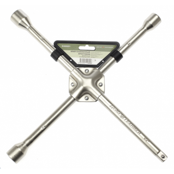 Ключ балонный крестовой 17х19х21х1/2"380 мм ДЕЛО ТЕХНИКИ 531221