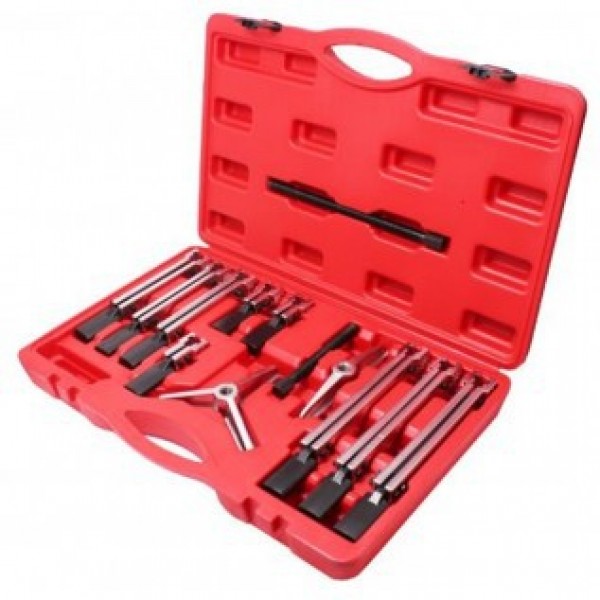 Forsage Съемник двух-трехлапый сборный универсальный, 13пр.(длина лап - 120, 230, 280мм; ширина - 145мм), в кейсе F-04J1015