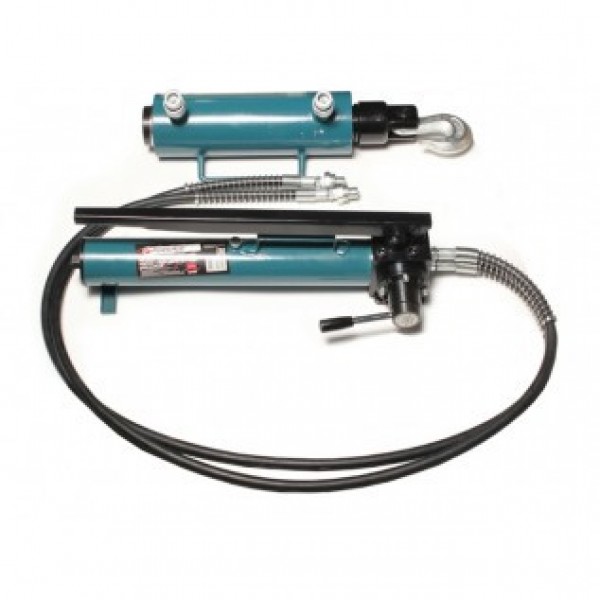 Forsage Комплект гидравлического оборудования прямого и обратного действия 40т (насос, цилиндр + 2 сменных крюка) (объем масла - 1.2л, давление - 630 bar ) F-0200-4