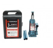 F-T90304S Forsage Домкрат бутылочный  3 т с клапаном (h min 180мм, h max 350мм,вес 3,8 кг) в кейсе