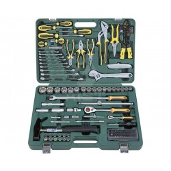 Master 4083141Набор инструмента 141 пр., (1/4"+1/2", SL-гр., 4-32мм), в пласт. кейсе