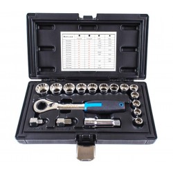 Набор торцевых головок проходных с аксессуарами 19мм 17пр.LICOTA ALK-1006P