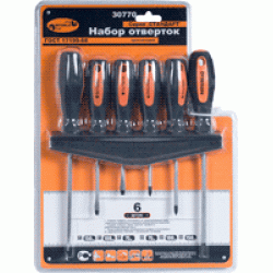 Набор отверток (АвтоDело) 6пр.(с круглым стержнем) 30770