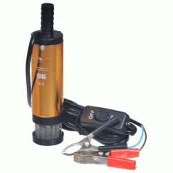 Насос для перекачки топлива 24В диаметр 38мм 15л/мин (фильтр) АвтоDело 42084