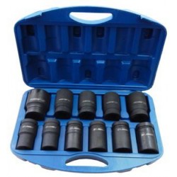 Forsage F-8111MPB 1" Набор головок ударных глубоких 11пр (22,24,27,30,32,33,34,36,38,41,46) в пласт.кейсе 6гр