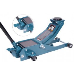 F-RF820031 Forsage Домкрат подкатной  гидравлический усиленный низкопрофильный 2т (высота подхвата - 75мм, высота подъема - 510мм, сменная резиновая накладка, магнитный