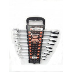 Forsage 51092R Набор ключей комбинированных трещоточных с реверсом  9пр. (8,10,12,13,14,16,17,18,19мм)