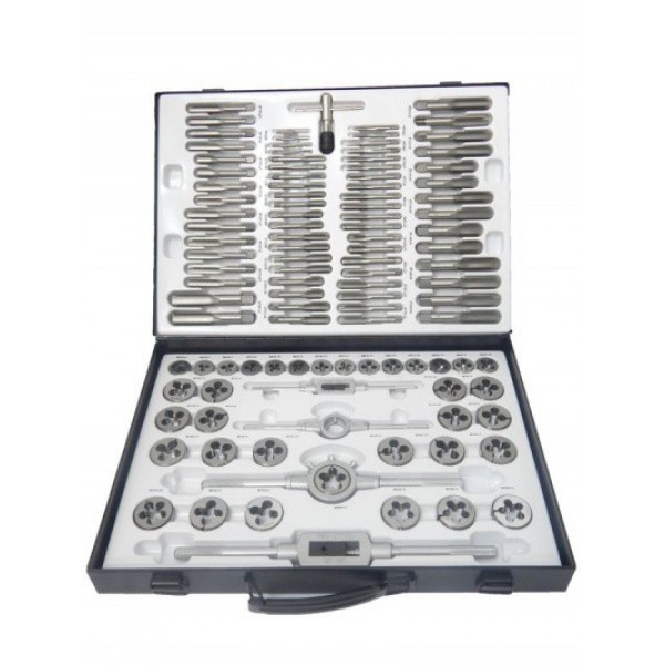 Forsage Набор метчиков и плашек 110пр. (метрич.)в метал.кейсе F-M110-1