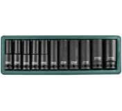 JONNESWAY S03AD4111S Набор ударных торцевых головок глубоких 1/2"DR 10-24 мм, 11 предметов