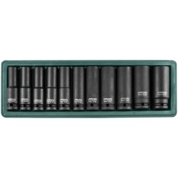JONNESWAY S03AD4111S Набор ударных торцевых головок глубоких 1/2"DR 10-24 мм, 11 предметов
