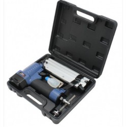 F-03F0017 Forsage Степлер пневматический 2в1 в комплекте со сменным бойком  (штифт: L 10-50мм; скоба: crown-5.8мм, L 10-50мм), в кейсе