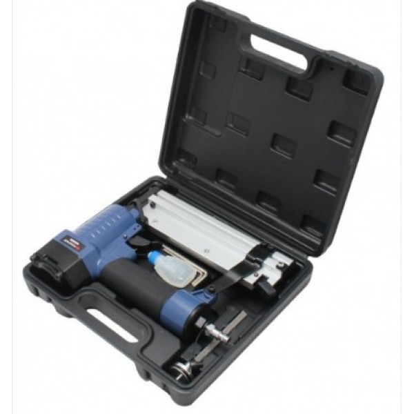 Forsage Степлер пневматический 2в1 в комплекте со сменным бойком  (штифт: L 10-50мм; скоба: crown-5.8мм, L 10-50мм), в кейсе F-03F0017