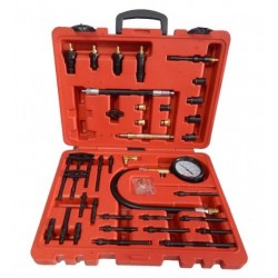 F-04A1013 Forsage Тестер компрессии для дизельных двигателей универсальный с комплектом адаптеров 47пр., в кейсе