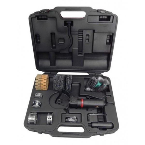 Пневмозачистная машинка угловая многофункциональная Forsage  3500об/мин с комплектом насадок, в кейсе (потребление 110л/мин) RF-6903K-N(F-SM-6903K-N)