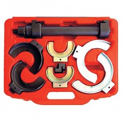 Стяжка пружин 75-190mm набор 8пр.(3 пары насадок) Автодело *Professional* 41509