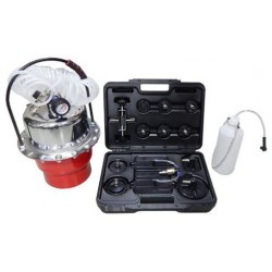 F-9T3608U(04B4023) Forsage Приспособление для замены тормозной жидкостит пневматическое  с набором крышек-переходников для расширительного бачка автомобиля